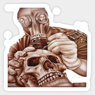 Skull With Tattoo Sticker